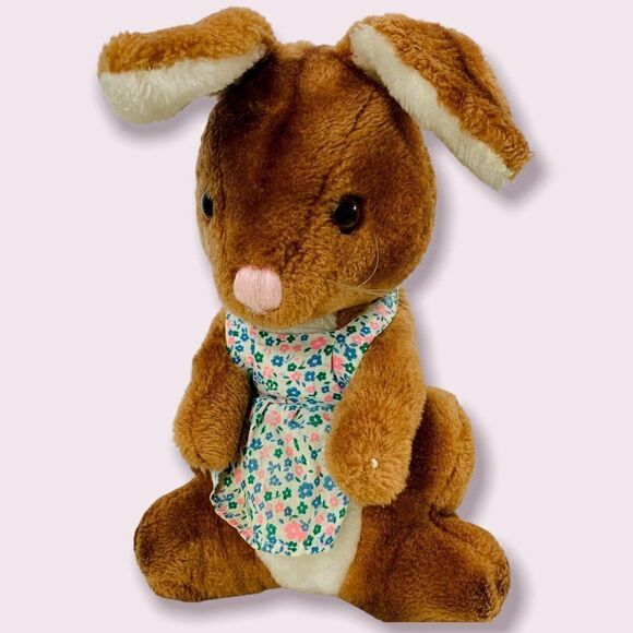 Vintage R. Dakin Bunny 1975 Plush Rabbit Stuffed Animal Collectible Toy - Picture 1 of 6
